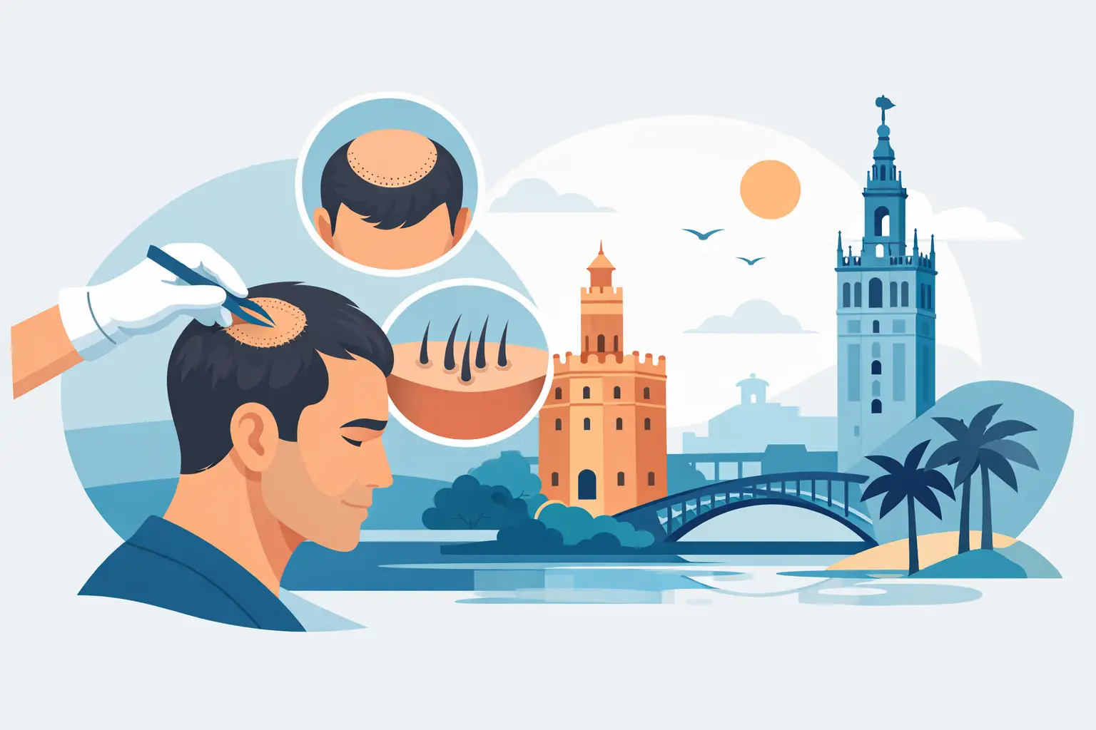 Precio injerto capilar en Sevilla