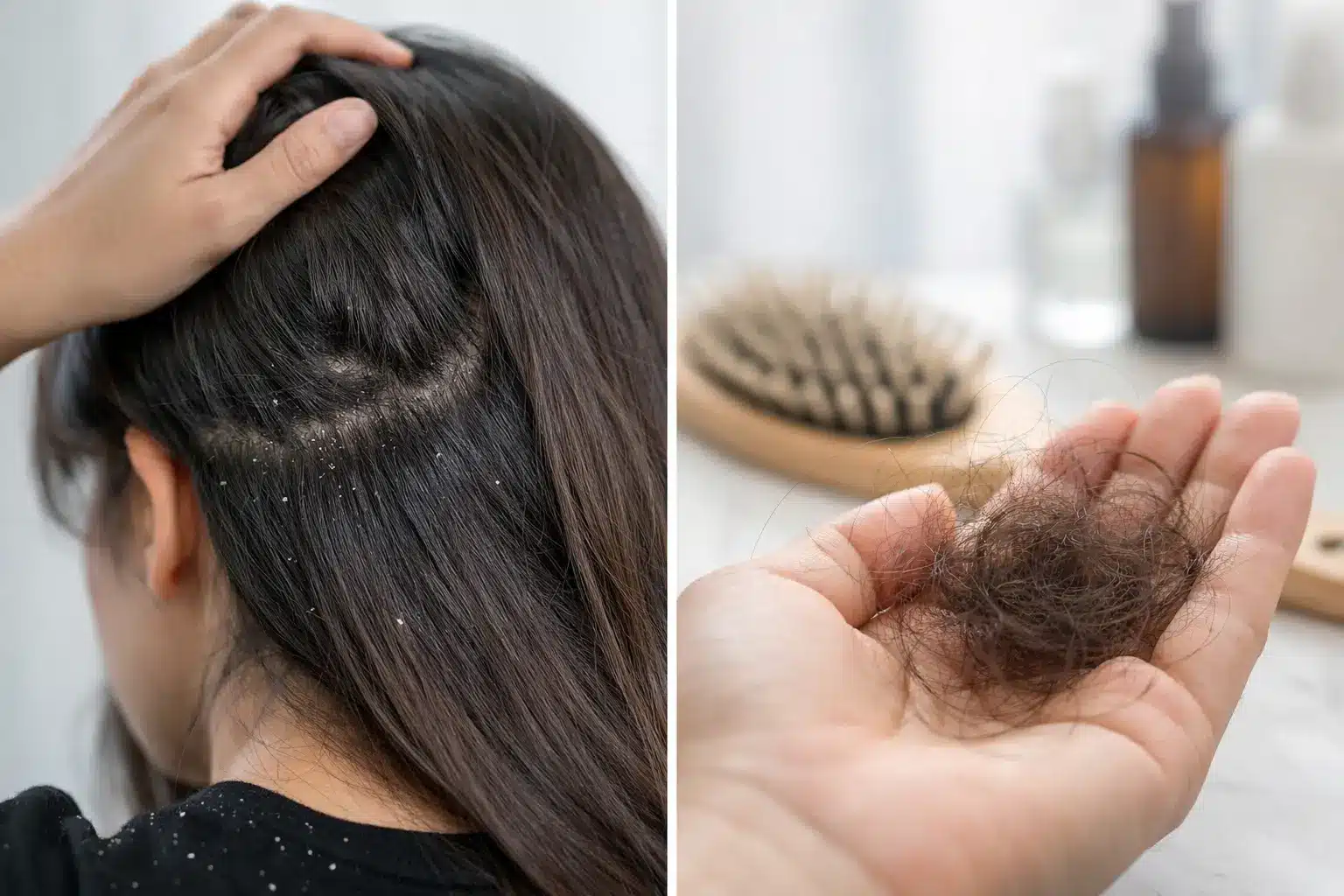 Caspa y caída del cabello: causas y soluciones