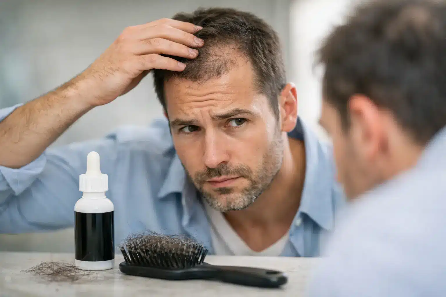 ¿El minoxidil puede empeorar la caída del pelo?